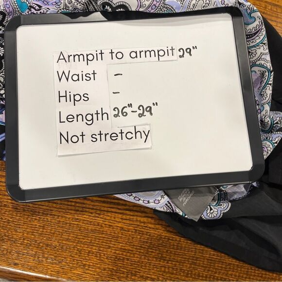 Dana Buchman short sleeves Paisley print blouse size large - Picture 8 of 12